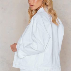 Fillipa K oversized white denim jacket